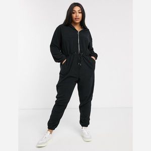 WORN ONCE! ASOS Lounge Long Sleeve Jumpsuit with Hood